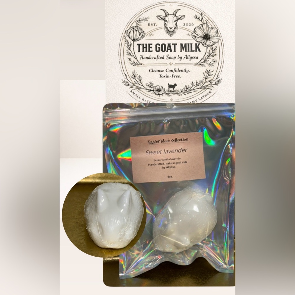 Handcrafted Sweet Lavender Goat Milk Soap Bar